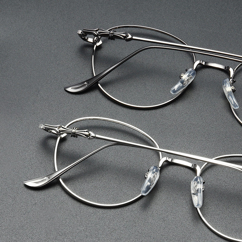 Eye Frames Male Tide Retro Art Personality Handmade Discoloration Myopia Glasses Men's Large Face Comfort Flat Mirror Blue Light Anti Blue Light Rays