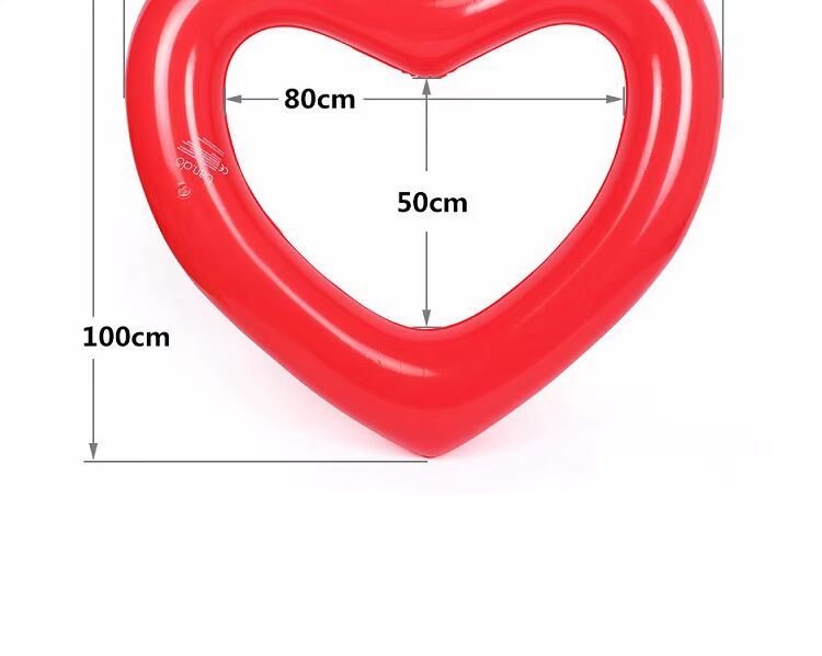 Vòng bơi màu đỏ lưới người lớn nữ dày siêu béo phao cứu sinh tình yêu bánh rán người lớn vòng nổi phao bơi cho bé 3 tuổi