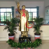 Mao main statue of the pendulum 1 83 m live-action height waving sculptures like the lobby hotel company Opening a bronze statue swinging piece