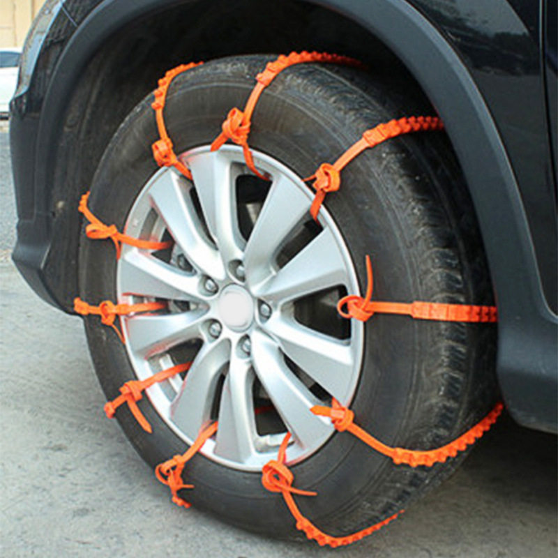 Car tire anti-skid chain Snow escape chain Universal emergency vehicle rubber anti-skid tie anti-skid strap
