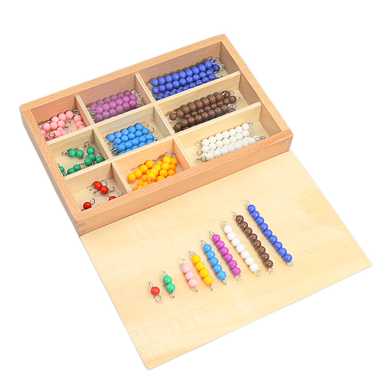 Mon's teaching color bead game children early teaching Yizhi 3 - 6 years old children learn mathematical gift toys