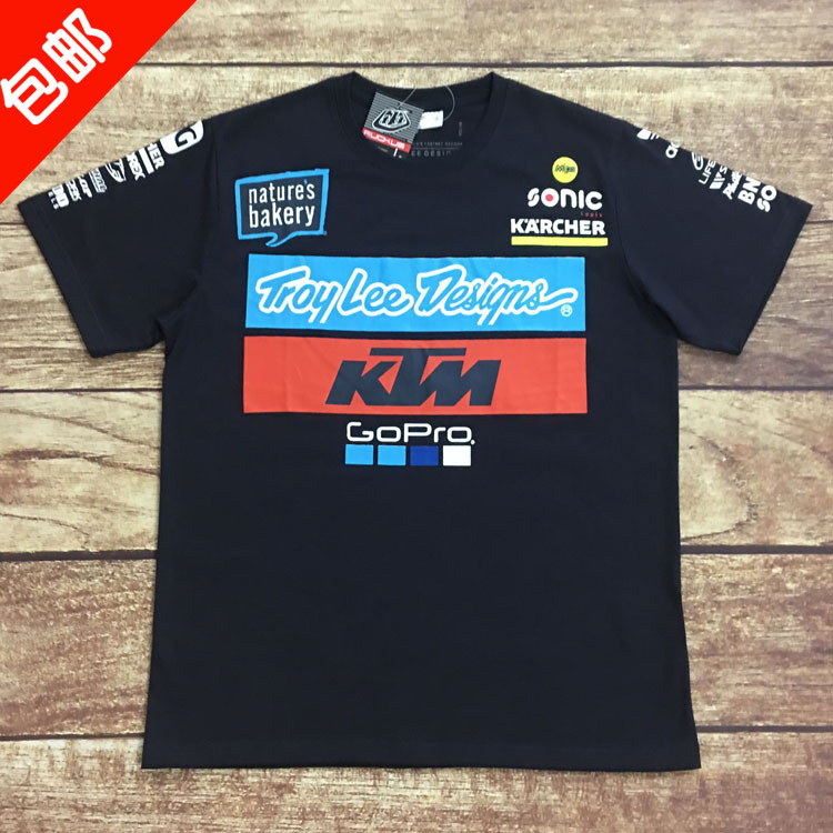 New off-road locomotive short-sleeved T-shirt knightscar riding suit racing downhill suit k-pro new round neck short T