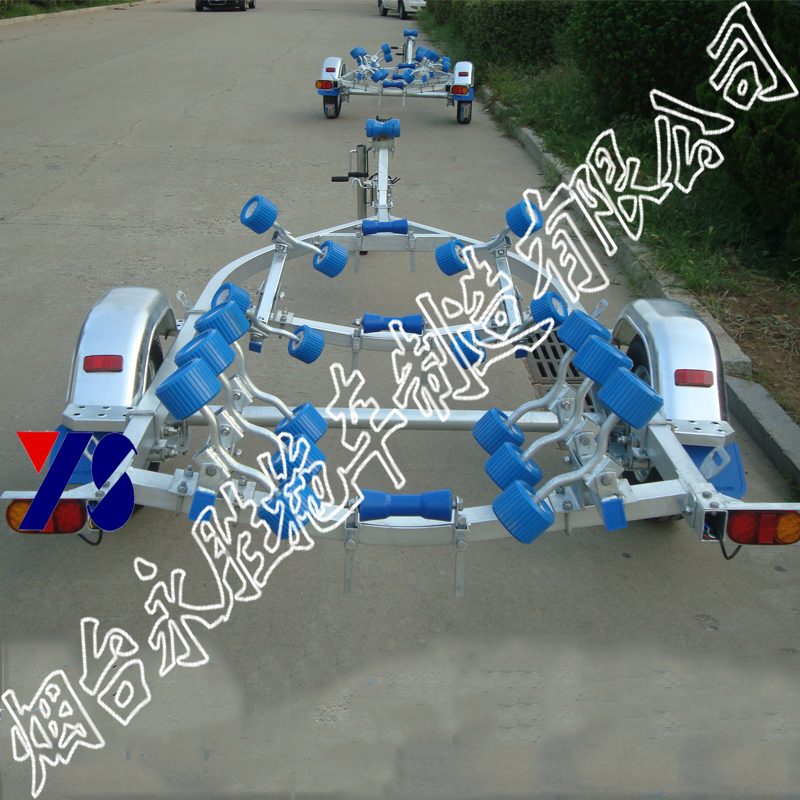 Yacht Trailers Rubber Dinghy Inflatable Boats Trolley Road Sub-Boat Trolleys RIBYS480R Cigarette Bench for Wing wins
