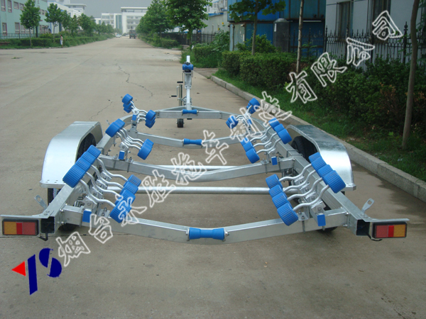 Yacht trolley fiberglass boat trolley 7 1 meters long, suitable for towing 6 9 meters - 7 1 meters fiberglass boat