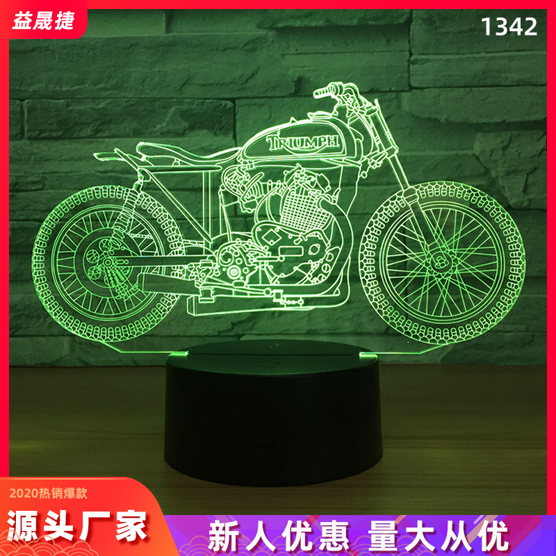 New night light locomotive led desk lamp USB remote control sensor light creative gift new and unique 3d night light remote control battery box copper wire light string cake bouquet gift box small lantern room decoration