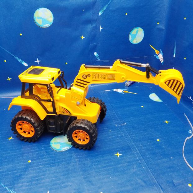 Cậu bé quà tặng 5 kênh điều khiển từ xa máy xúc kỹ thuật điều khiển từ xa gỗ lấy điều khiển từ xa đồ chơi trẻ em