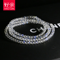 Good pro-Blue Moonstone bracelet womens multi-Circle ice blue three-circle crystal bracelet Japanese and Korean birthday gift accessories