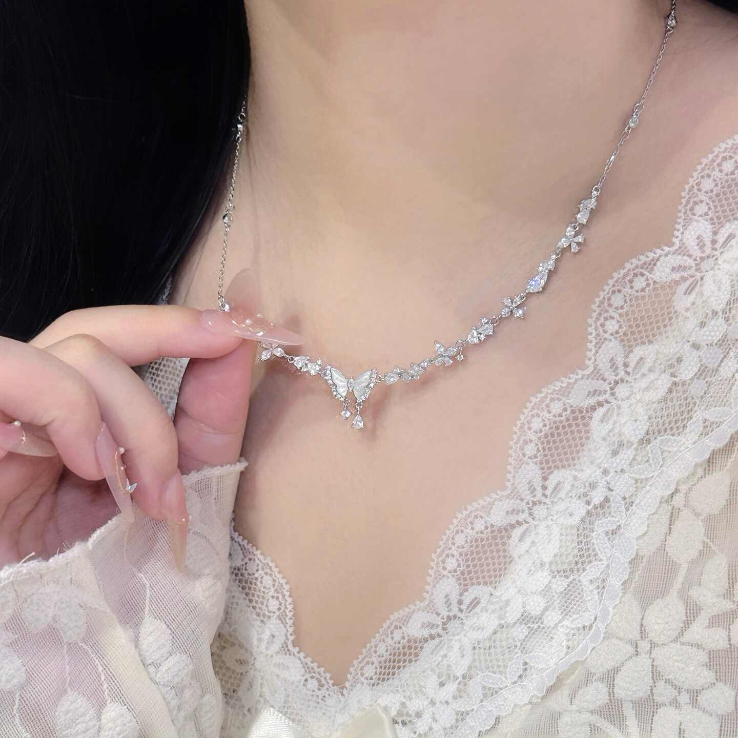 full diamond butterfly necklace Latest Best Selling Praise 