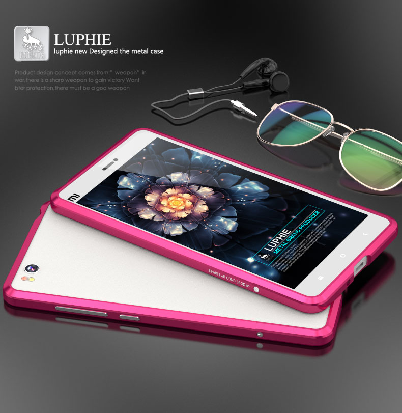 Luphie Blade Sword Slim Light Aluminum Bumper Metal Shell Case for Xiaomi Mi 4C & Xiaomi Mi 4i