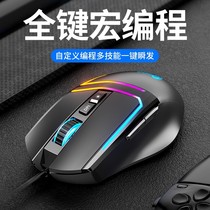 Lenovo Lecoo ms106 Wire Electric Race Games Mouse Backlight Eat Chicken Macro Programming Office Desk Style Notebook