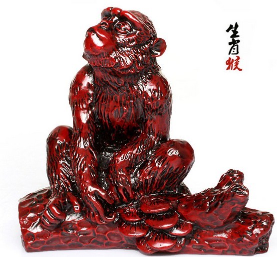 Kaiguang giả gỗ đỏ đồ trang trí thủ công 12 Zodiac cừu ngựa bò chuột hổ rồng rồng đồ trang trí trang trí phòng khách nhà cấp 4