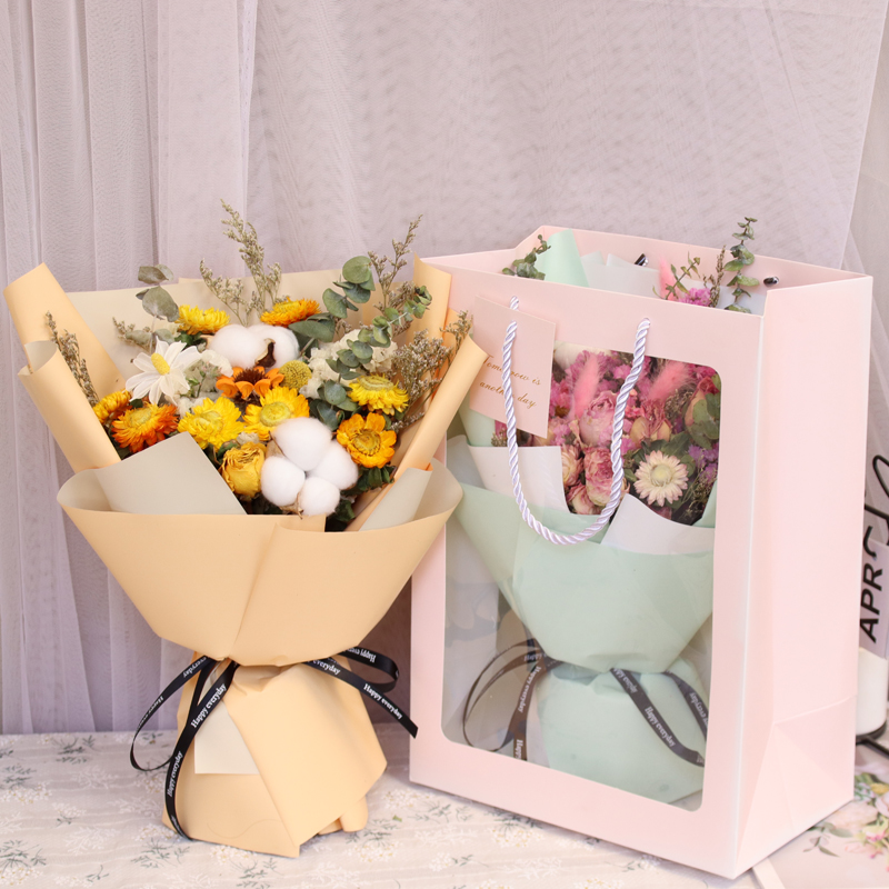 ins air-dried flowers full of stars Rose Hand Dress Floral Bouquet Accessories Valentine's Day Teacher's Day Gift photo Diy-Taobao