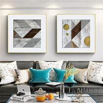 Abstract square living room high-grade hanging painting sofa background decoration painting Post modern light luxury wall bedroom restaurant painting