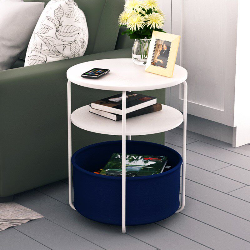 Small coffee table simple mini small apartment living room sofa side corner several cabinet rack modern bedside round table