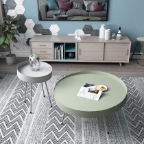 Nordic coffee table simple small apartment living room household light luxury combination iron round table ins Net red 2020 New