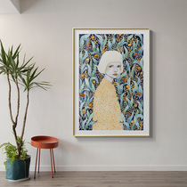 Nordic style living room hipster decorative painting Girl room sofa hanging painting figure clothing store bedroom wall painting