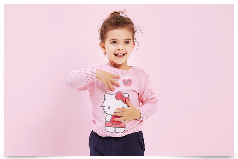 Pull fille HELLO KITTY à manche longue - Ref 2103880 Image 21