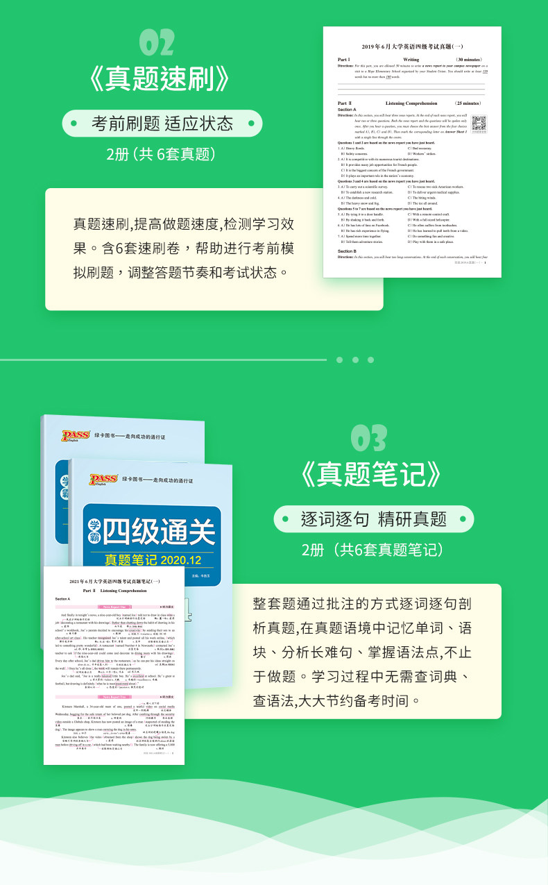 绿卡凯尔英语四级考试真题专项训练 图2