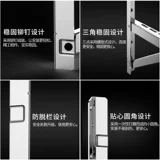 Гри применимо к единичному кронштейну сгущенного воздуха угол угла железа базовая полка 1,5p 2p 3p треугольник из нержавеющей стали.