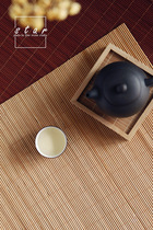 Chinese small bamboo curtain food dry food tea shooting photo background props bamboo mat meal