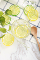Simulation lemon slices 2 price photography aids Food tableware cup shooting props