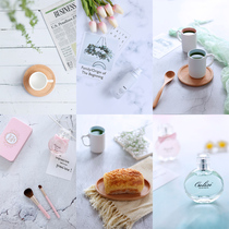 Marbled background paper cement board texture swing shot ins food photography props Taobao photo background board