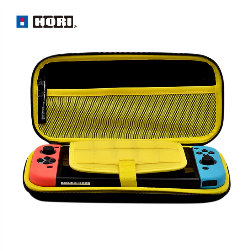 Официальная консоль Nintendo Switch от Hori с лицензией Pokémon, тема Пикачу, ABS-накладка для хранения и защита упаковка