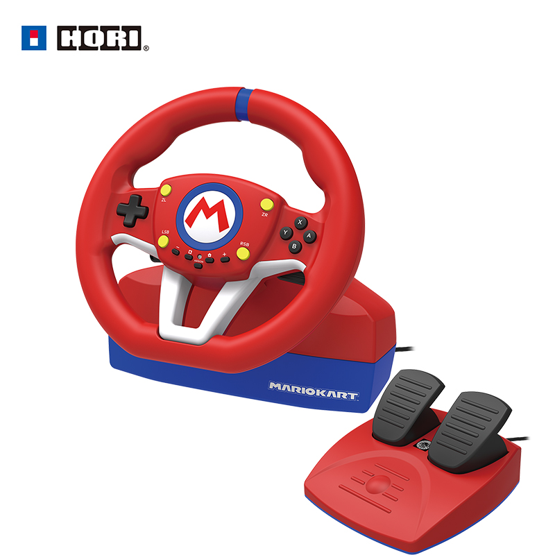 HORI Nintendo authorized wired Mario switch game console home steering wheel racing simulator compatible with pc