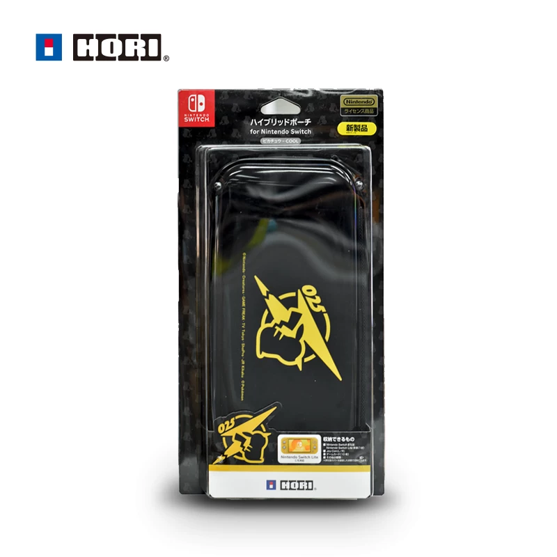 Официальная консоль Nintendo Switch от Hori с лицензией Pokémon, тема Пикачу, ABS-накладка для хранения и защита упаковка