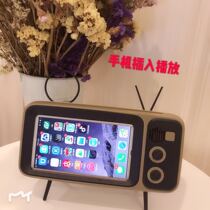 TV 2 0 version shake sound retro drama artifact TV mobile phone bracket Girl heart Bluetooth speaker