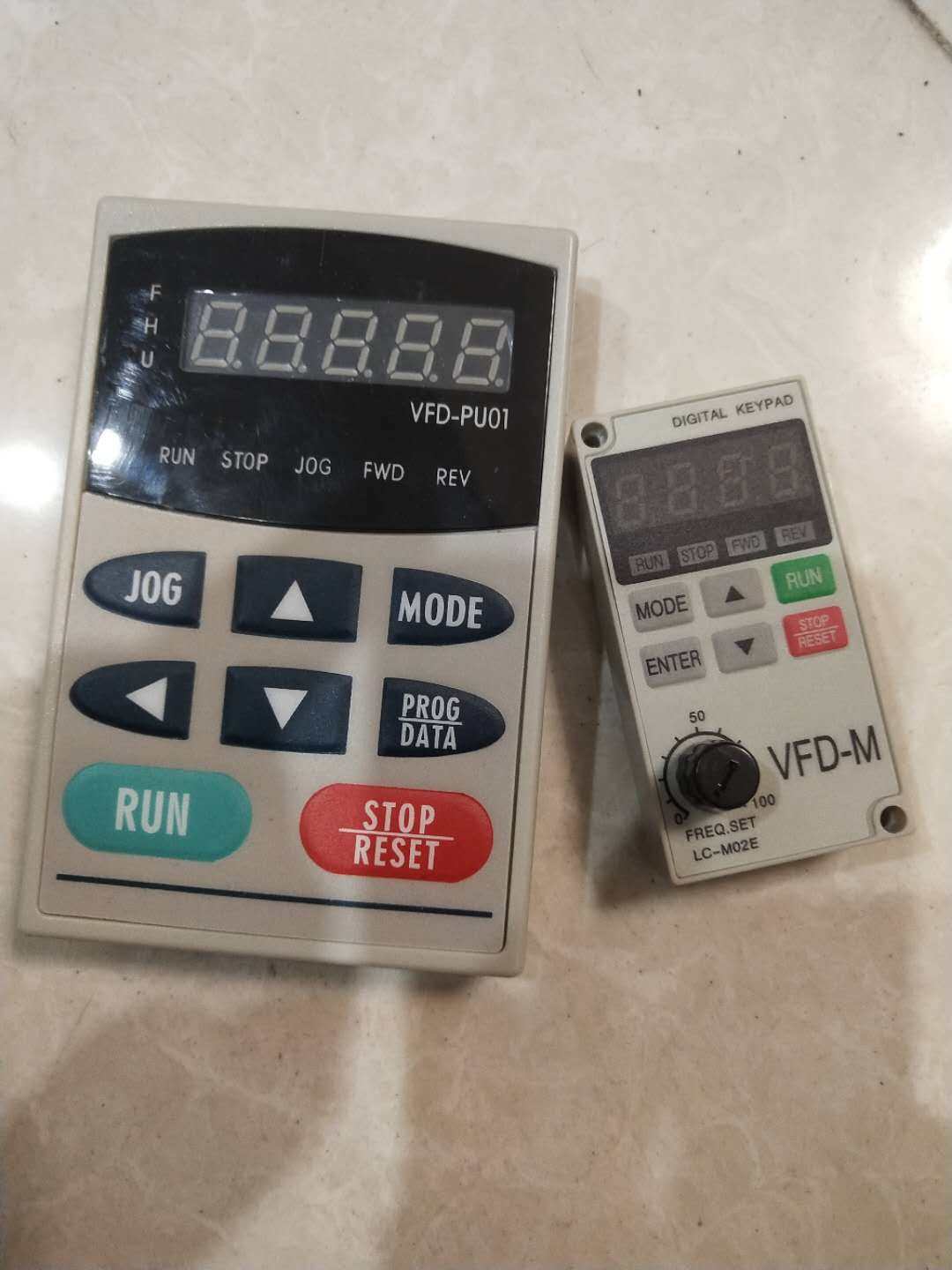 New Delta inverter operation panel VFD-M series operation panel VFD-B series operation panel