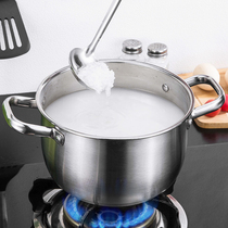 Congee pot gas boiling water rice pot porridge pot cooking soup stainless steel hot pot soup pot 20cm household soup pot