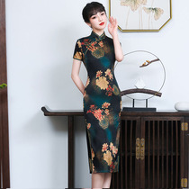Cheongsam 2021 new young girl Daily Chinese style retro slim improved dress summer long