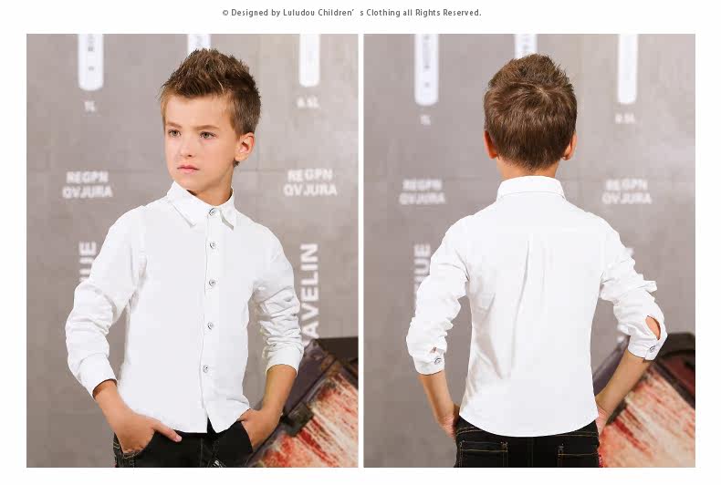 Chemise garcon à manche longue - Ref 2075116 Image 16