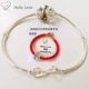 HelloLove sterling bạc căng vú sữa vòng tay hạt vòng tay chất liệu vòng tay bé lưu niệm đồ trang sức vú - Quà lưu niệm cho bé / Sản phẩm cá nhân quà cho bé trai