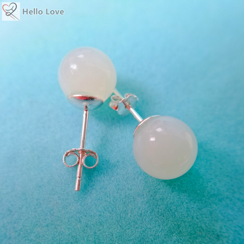 Tự làm sữa mẹ tùy chỉnh tóc bông tai bạc nguyên chất vú sữa bóng trang sức mặt dây chuyền tự làm gói vật liệu lưu niệm bé - Quà lưu niệm cho bé / Sản phẩm cá nhân cửa hàng đồ chơi trẻ em
