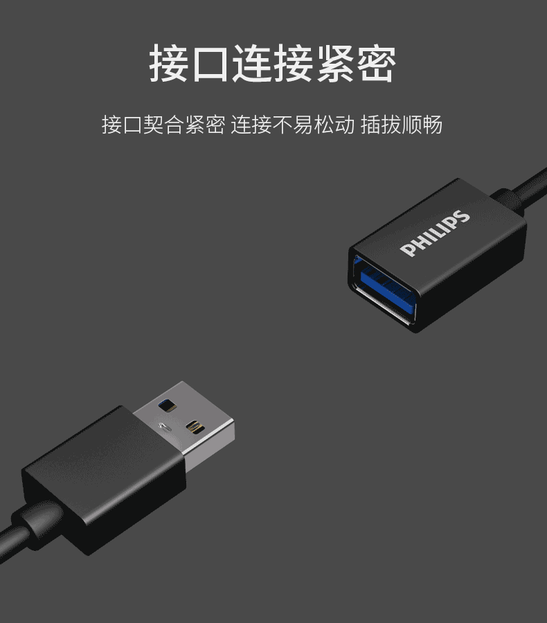 Philips usb mở rộng 3.0 giao diện dòng mở rộng dây để một con chuột máy tính trên nam nữ cáp đĩa u dòng dữ liệu 1 m - USB Aaccessories den led usb