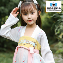 Children's Wear Photography Children's Model Shooting Explosions Girls Ancient Costucco Hanfu Shooting Exterior Scenes Spelling Taobao Online Photography Service