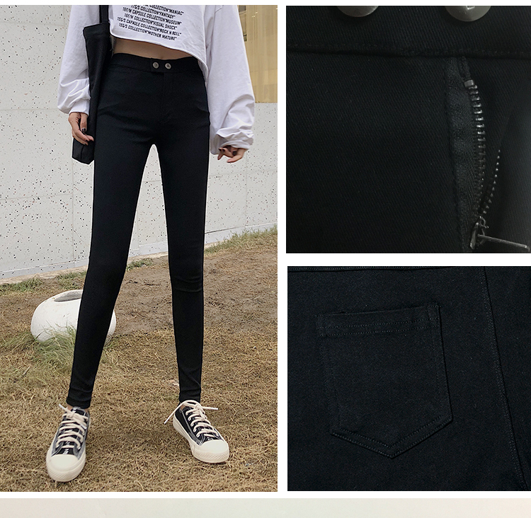Quần Kitty Magic 4.0 Thicken 2018 Thu Đông Mới Hàn Quốc Eo cao Plus Quần legging nhung Nữ Mặc Quần các loại quần legging đẹp cho nữ