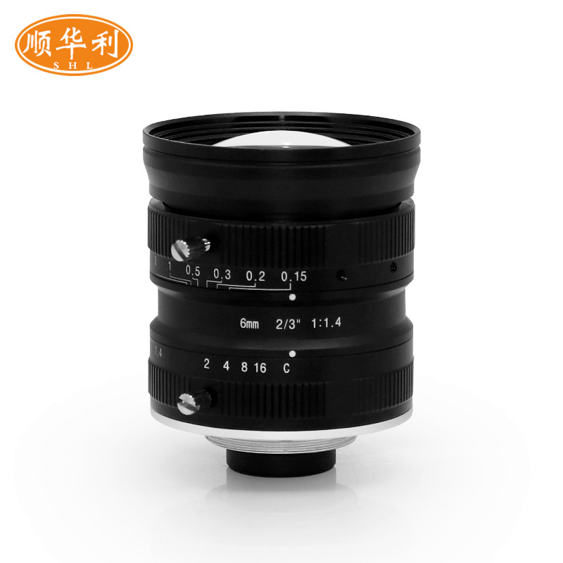 现货500万像素工业相机镜头6MM机器视觉CCD镜头2/3英寸C接口镜头