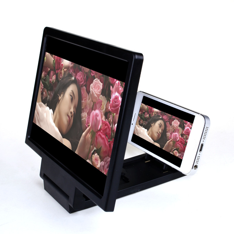 Anti-radiation HD 3D mobile phone screen amplifier mirror desktop movie watching eye protection folding lazy bracket