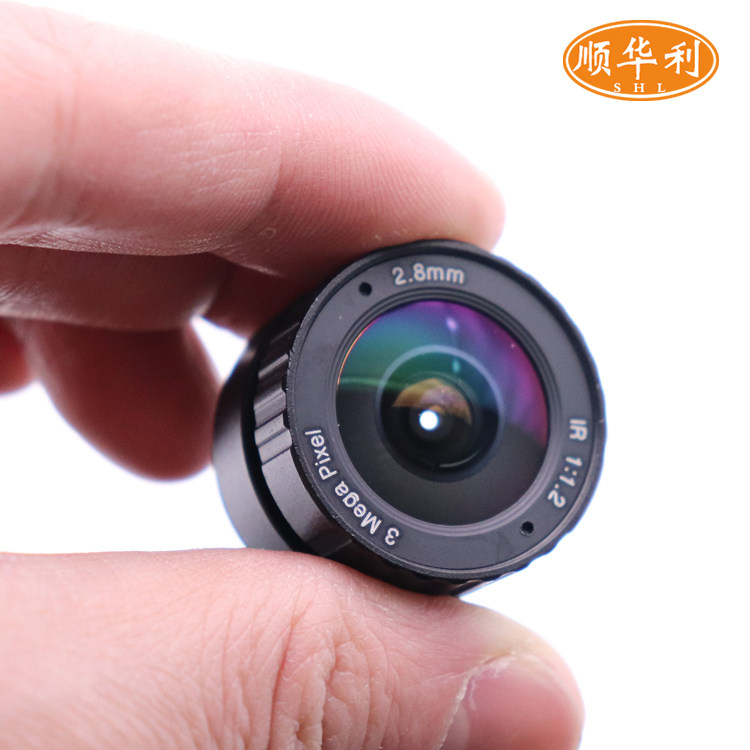 300万像素2.8MM定焦镜头1/3靶面工业相机CS镜头广角大靶面90度