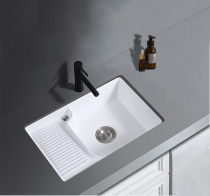 Balcony Ceramic under-stage laundry basin washbasin Wash basin Bathroom Built-in wash basin with washboard Laundry sink