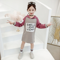 Girls sweater 2021 new Korean version 8 long-sleeved 9 childrens long autumn clothes 12 foreign style 13-year-old childrens fashion clothes
