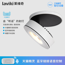 Tmall Genie intelligent voice spotlight led embedded ceiling lamp corridor aisle light background wall cob Downlight