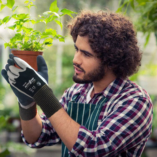 Japanese gardening gloves waterproof stab-proof wear-resistant non-slip garden flower anti-tie Earth garden labor protection gloves