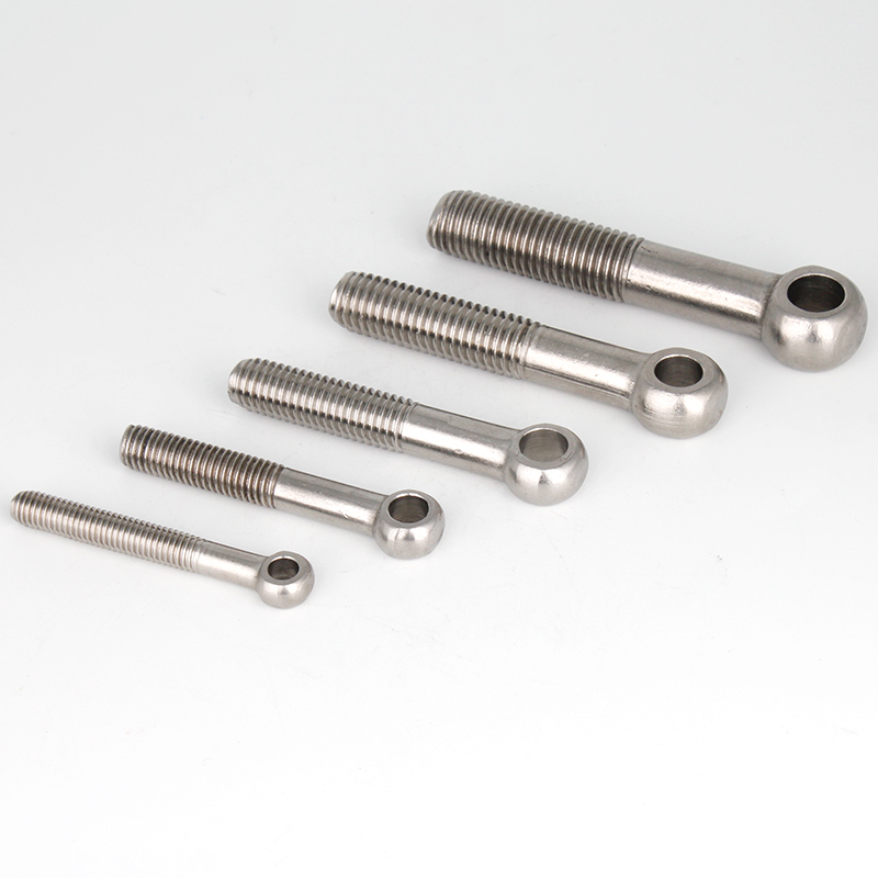 304 stainless steel live screw manhole cover ring bolt with hole live joint screw lengthened live knot screw rod M10