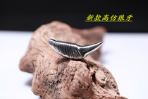 Pure titanium solid pendant teeth men creative decoration pendant necklace handmade to ward off evil spirits