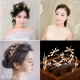 Châu Âu và Hoa Kỳ retro tươi headband Mũ trang sức cô dâu Baroque bướm phụ kiện tóc cưới tăng đột biến 2018 dây buộc tóc scrunchies cầu vồng