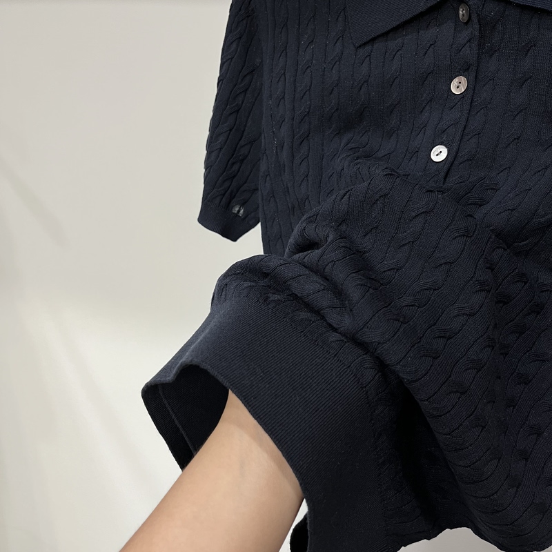 【Same Style as in the Mall】Polo Shirt Knitwear